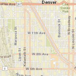 1005-1079 Osage Street Denver CO Street Map