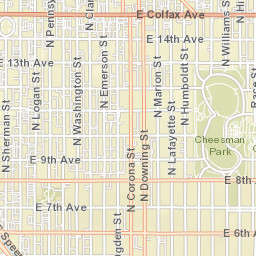 1442-1498 Grant Street, Denver, CO Street Map