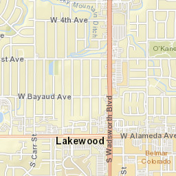 171-191 South Carr Street, Lakewood, CO Street Map