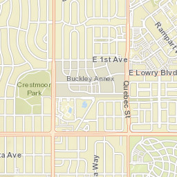 8298 East Alameda Avenue, Denver, CO Street Map