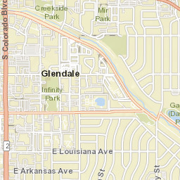 1091 South Colorado Boulevard Denver CO Street Map