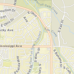 17100-17468 East Mississippi Avenue, Aurora Street Map