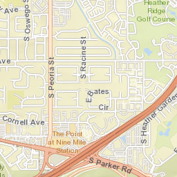 3086-3098 South Heather Gardens Way, Aurora, CO Street Map