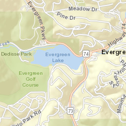 28542-28660 Bear Creek Road, Evergreen, CO  Street Map