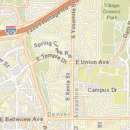 8200 East Belleview Avenue, Greenwood Village, CO Street Map