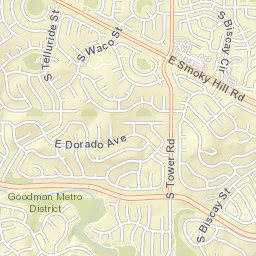 18098-18104 East Dorado Drive Centennial Street Map