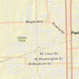 113-153 North Central Avenue, Paris, IL Street Map
