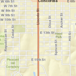 200-228 East 6th Street, Concordia, KS Street Map