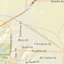 700-798 West Reed Street Moberly MO Street Map