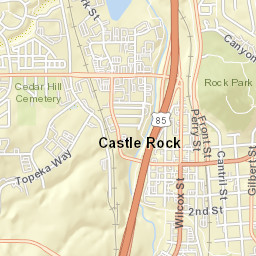 498-540 East Wolfensberger Road, Castle Rock Street Map