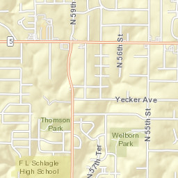 2524 North 57 Street, Kansas City, KS Street Map