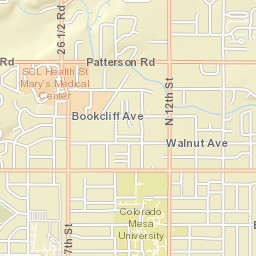 2301-2403 N 12th St Grand Junction Street Map