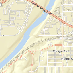 Turner Diagonal Freeway, Kansas City, KS Street Map