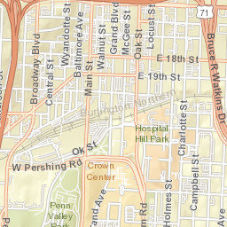 2516 Grand Boulevard, Crown Center, Kansas City Street Map