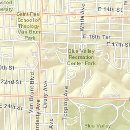 2200 Poplar Avenue, Kansas City, MO Street Map