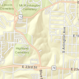 2315-2399 Blue Ridge Blvd, Kansas City, MO Street Map