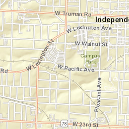224 North Delaware Street, Independence Street Map