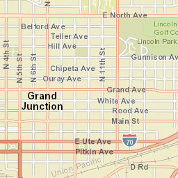 1240-1298 Pitkin Avenue, Grand Junction, CO Street Map