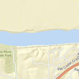 5285-5299 Southwest Cedar Crest Road Street Map