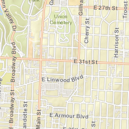 Penn Dr Kansas City MO 64108 Street Map