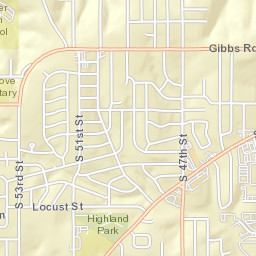 2100-2198 South 47 Terrace Kansas City KS Street Map