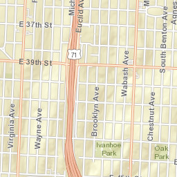 3701-3703 Woodland Avenue Kansas City Street Map