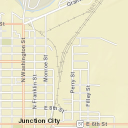 100-198 Highway 57, Junction City, KS Street Map