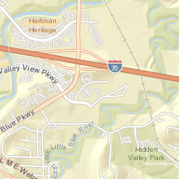 Little Blue Parkway & Interstate 70 & South Little Bl Street Map