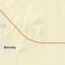 278th Rd Beverly KS 67423 America Street Map