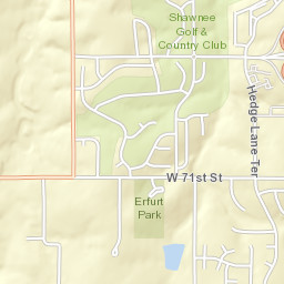 6954-7098 Hedge Lane Terrace, Shawnee Street Map