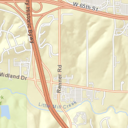 16675 Midland Drive, Shawnee, KS 66217 Street Map