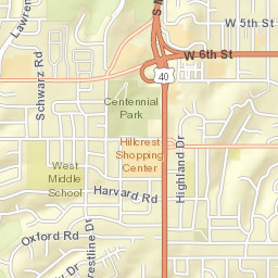 1116-1132 Sunset Drive Lawrence KS Street Map