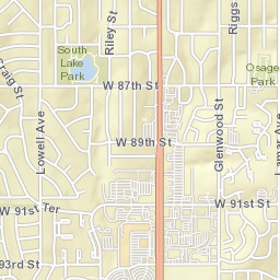 7726-7798 West 87th Street, Overland Park Street Map