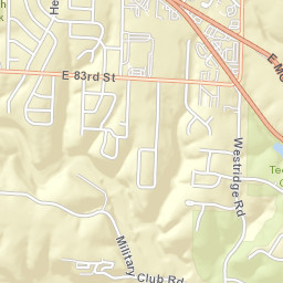 11007-11047 Military Club Road, Kansas City Street Map