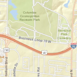 1217 Interstate 70 Columbia MO Street Map