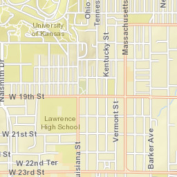 1401-1405 Jayhawk Boulevard, University Street Map
