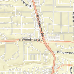 1376 E Woodmen Rd Colorado Springs Street Map