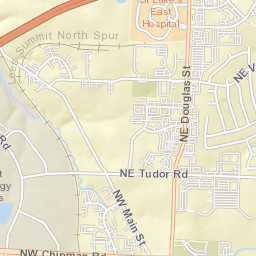 309 NE Woodbury Dr, Lee's Summit, MO Street Map