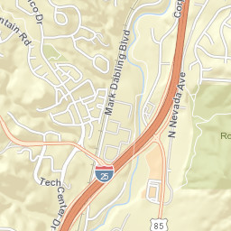 5845 N Nevada Ave Colorado Springs Street Map