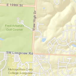 Southwest Longview Boulevard, Lee's Summit Street Map