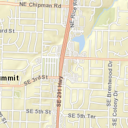 987 Northeast Langsford Road, Lee's Summit Street Map