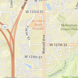 8072-8134 W 123rd St Overland Park Street Map