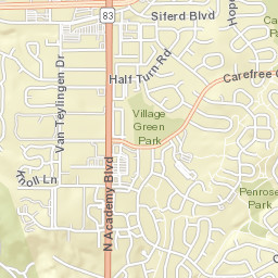 4395 Nonchalant Circle North, Colorado Springs Street Map