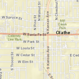 801-849 West Spruce Street, Olathe, KS Street Map