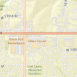 West 134th Place, Olathe, KS 66062, USA Street Map