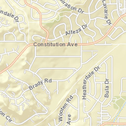 4520-4606 Brady Rd Colorado Springs Street Map