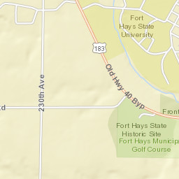 U.S. 183 Bypass, Hays, KS 67601, USA Street Map