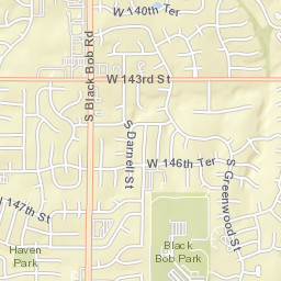 14702-14810 West 140th Terrace, Olathe Street Map