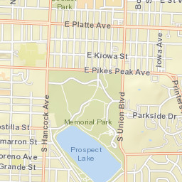 10 North Meade Avenue Colorado Springs Street Map