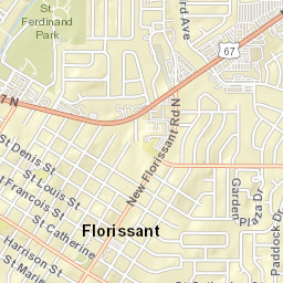 1360 Bluefield Drive Florissant MO 63033 Street Map